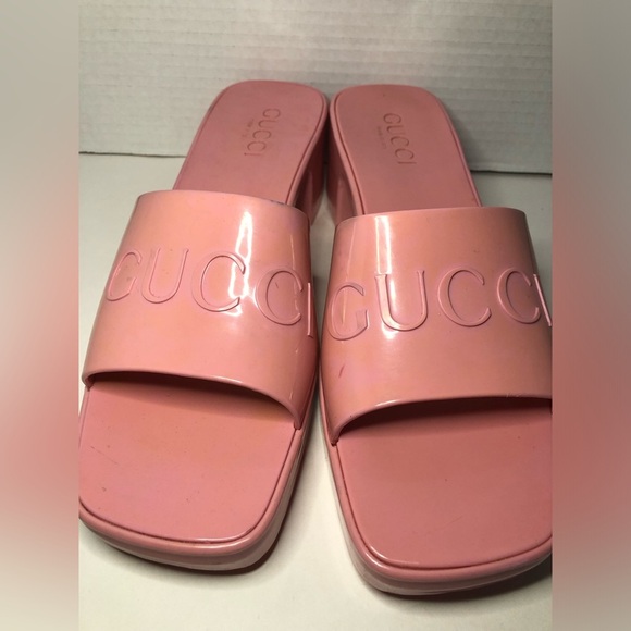 Gucci Wild Rose Pink Women's Slide Sandals size 39 US9 - Picture 13 of 17